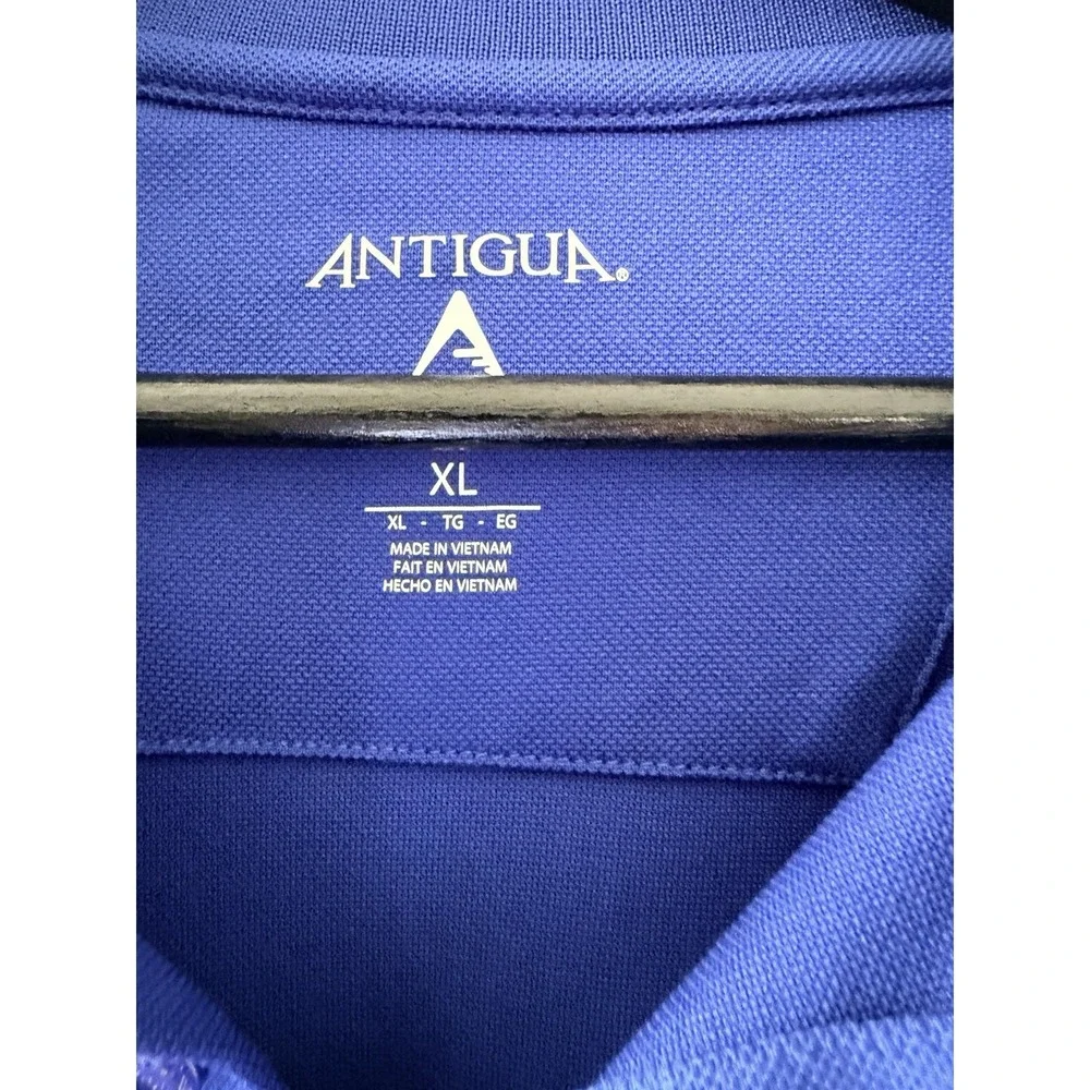 Antigua New York Giants Polo Shirt Mens XL Blue NFL Football Jersey Golf
